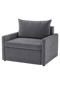 Mid.you , Dunkelgrau , Textil , 92x89x103 cm , Made in EU , Liegefunktion, gepolsterte Armlehnen , Wohnzimmer, Sofas & Couches, Schlafsofas, Schlafsessel