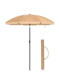 Modante , Schwarz, Taupe , Metall , 200x200 cm , h&ouml;henverstellbar, UV-best&auml;ndig , Gartenm&ouml;bel, Sonnenschutz, Sonnenschirme