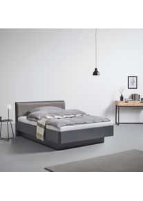 Bett Mariello Anthrazit /Hellbraun ca. 140x200 cm