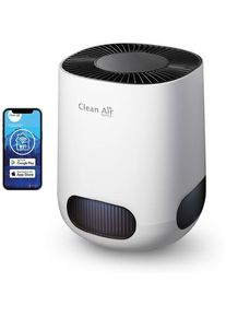 Clean Air Optima Purificateur d'air ioniseur HEPA intelligent CA-502 Desktop Smart | blanc/noir