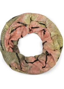 Loop styleBREAKER "Loop Schal Destroyed Batik Farbverlauf", Damen, gr&uuml;n (oliv, rose), Obermaterial: 50% Viskose CV. 50% Polyester PES., Modisch, Modet&uuml;cher Loop