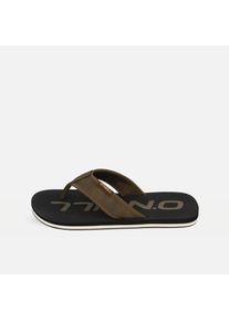 O`Neill Zehentrenner O'NEILL "JACKY MEN LOW", Herren, Gr. 44, olive, Synthetik, Schuhe Zehentrenner