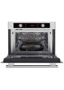 Exquisit Einbau-Mikrowelle "EBM 4544 Hi", schwarz, inox, Mikrowellen, Egal ob Pizza, Gem&uuml;se oder Fleisch-perfekte Ergebnisse auf Knopfdruck, Einbau-Mikrowelle