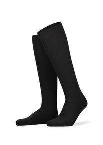 Kniestr&uuml;mpfe Hudson "RELAX COTTON", Herren, Gr. 45-46, schwarz, Baumwollmischung, normal, Socken Kniestr&uuml;mpfe, druckfreier Relax-Komfortbund