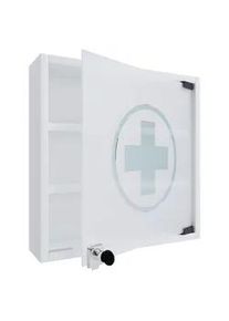 Vcm Medizinschrank Hustila S ca. 40x32 cm Wei&szlig;