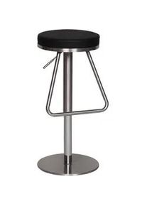 Barhocker 360&deg; drehbar ca. 39x25 cm Schwarz