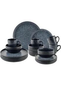 Kombiservice Granite Dunkelgrau, 16-teilig