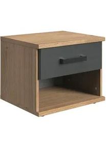 Nachtk&auml;stchen in Graphit/ Eichefarben 'Liverpool'