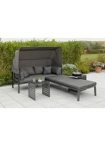 Loungegarnitur 4-tlg. Argos Metall/Textil mit Kissen