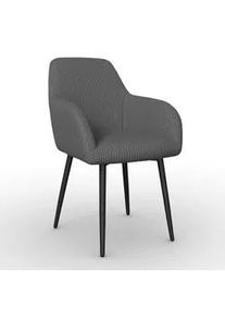 Armlehnstuhl Alani Grau Cord Gepolstert