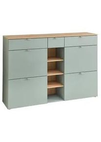 Schuhschrank Bari Eiche Artisan/Schilfgr&uuml;n