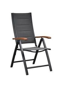 Gartenklappsessel Paxos Graphit/Akazie