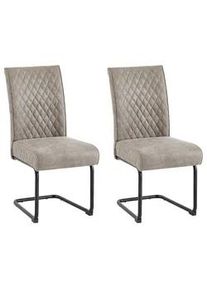 ByLiving Schwingstuhl-Set Maria-XXL 2er-Set Taupe