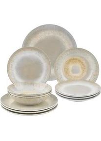Tafelservice Batik Greige, 12-teilig