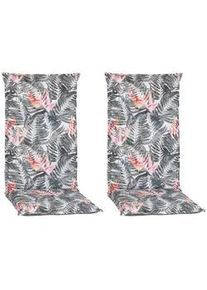 Hochlehner Auflagen Tamky 2er- Set ca. 118x46 cm Grau/Rot