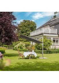 Ampelschirm Familyflex Silberfarben/Dunkelgrau