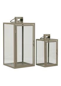 Laternenset, Gr&uuml;n, Metall, Glas, Dekoration, Laternen & Windlichter, Laternen