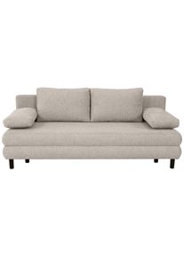 Hom&acute;in Hom`in Schlafsofa, Graubraun, Textil, F&uuml;llung: Schaumstoffflocken,Schaumstoffflocken, 197x84x92.5 cm, Wohnzimmer, Sofas & Couches, Schlafsofas, Sonstige Schlafsofas