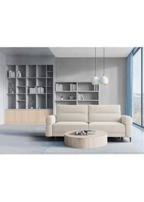 Livetastic , Beige , Textil , F&uuml;llung: Polyurethan (Pur), Silikon , 232x94x102 cm , Made in EU , Wohnzimmer, Sofas & Couches, Sofas, 2er Sofas