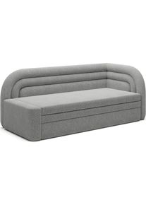 Mid.you , Grau , Textil , 223x80x86 cm , Liegefunktion , Wohnzimmer, Sofas & Couches, Relaxliegen & R&eacute;cami&egrave;ren