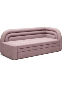 Mid.you , Rosa , Textil , 223x80x86 cm , Liegefunktion , Wohnzimmer, Sofas & Couches, Relaxliegen & R&eacute;cami&egrave;ren