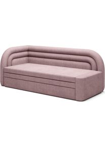 Mid.you , Rosa , Textil , 86x80x223 cm , Liegefunktion , Wohnzimmer, Sofas & Couches, Relaxliegen & R&eacute;cami&egrave;ren