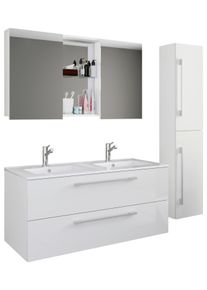 Badezimmer Budasi 4-tlg. ca. 145 cm Wei&szlig;