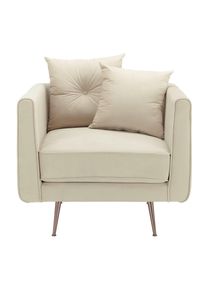 Sessel Luis Beige Samt