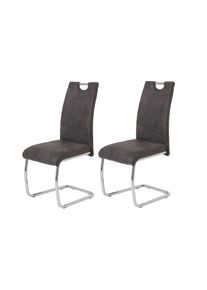 Schwingstuhl-Set Flora II S 2er-Set ca. 43x98cm Anthrazit