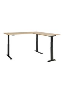 Eckschreibtisch Memphis in Eiche Artisan/Graphitfarben