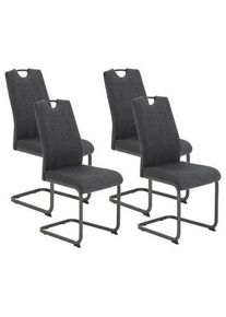 Schwingstuhl-Set Britta S 4er-Set ca. 44x100cm Anthrazit