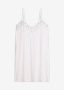 Neglig&eacute; aus weicher Viskose, wei&szlig;, Gr&ouml;&szlig;e 36/38 (S), bonprix
