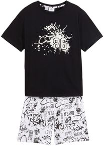 Shorty aus reiner Baumwolle (2-tlg. Set), wei&szlig;, Gr&ouml;&szlig;e 140/146, mit Baumwolle, bonprix