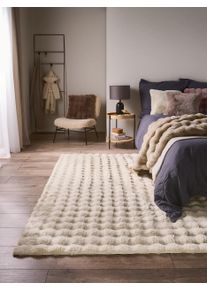 benuta nest Dywan z sztucznego futra Dave kremowy 120x170 cm Poliester Wz&oacute;r