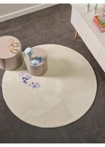 benuta POP Tapis shaggy Yumi Ivoire diam&egrave;tre 160 cm