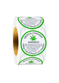 500Pcs 1.5in Medical Ingredient Warning Labels Suitable for Product and Consumer Warnings, Food, Pharmaceuticals, Ingredient Warning Adhesive Stickers