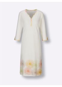 w&auml;schepur Damen Nachthemd in champagner-apricot-bedruckt ,Gr&ouml;&szlig;e 36/38, Witt, 50% Baumwolle, 50% Modal