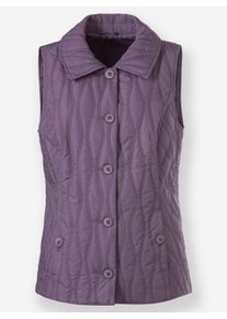 Damen Steppweste mit Umlegekragen in feige ,Gr&ouml;&szlig;e 38, WITT, 100% Polyester. Wattierung: 100% Polyester