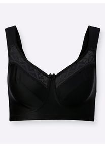 Miss Mary Of Sweden Dames Met kant versierde steunbeha zonder beugel in zwart ,maat 85B, Witt, 49% Polyester, 28% Polyamide, 15% Lyocell, 8% Elastan