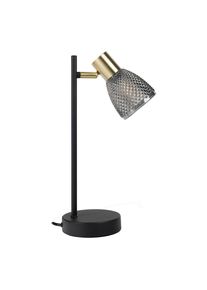 N&auml;ve N&auml;ve , Schwarz , Glas , rund , 35.5 cm , Farben fixierbar , Beleuchtung, Innenleuchten, Tischlampen