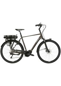 E-Bike KROSS "E-Citybike Sentio Hybrid 3.0 28 Zoll braun - Shimano Mittelmotor" Gr. 61, braun (braun, schwarz), Elektrofahrr&auml;der, 61cm, 28 Zoll (71,12cm), E-Bike, SHIMANO 36 V/250 W, Mittelmotor DU-E500