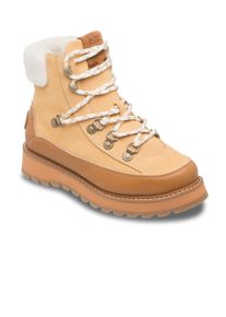 Stiefel Roxy "Azelie", Damen, Gr. 11(42), braun (tan, braun), Obermaterial: 82% Leder / 16% Polyester, 2% Metall, Futter: 100% Polyester, Laufsohle: 100% Gummi., Schuhe Stiefel