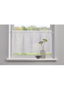 Scheibengardine OTTO HOME "Louvelle" Gr. 5, wei&szlig;, B:120cm H:60cm, Polyester, Gardinen, Scheibengardine, Leinenoptik, Scheibengardine, modern, basic, Topseller