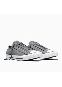 Sneaker Converse "CHUCK TAYLOR ALL STAR CANVAS & SUE", Damen, Gr. 42, grau (schwarzer grau, schwarz matter, wei&szlig;), Leder, Textil, Schuhe Sneaker