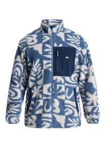 Fleecepullover Quiksilver "Clean Coast", Herren, Gr. M, china blau desert checker, Obermaterial: 100% Microfaser;, Sweatshirts Fleecepullover