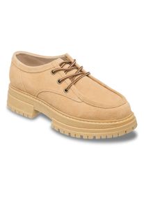 Sneaker Roxy "Work It Low", Damen, Gr. 8(38), tan, Obermaterial:Obermaterial: 98% Leder / 2% Metall, Futter: 100% PU, Laufsohle: 100% TPR;, Schuhe Sneaker