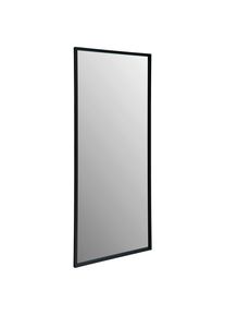 Mid.you Wandspiegel, Schwarz, Metall, Holzwerkstoff, rechteckig, 70x160x2.5 cm, Garderobe, Garderobenspiegel