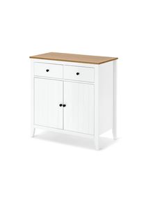 Tchibo - Sideboard - 80x40x81,5cm - schwarz - Holz / Metall