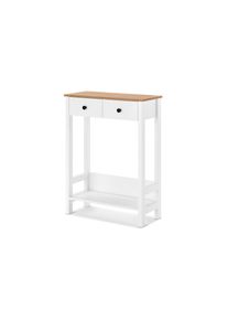 Tchibo - Konsole mit 2 Schubladen - 70x30x92cm - schwarz - Holz / Metall