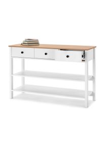 Tchibo - Lada z szufladami - kolor: brązowy/biały